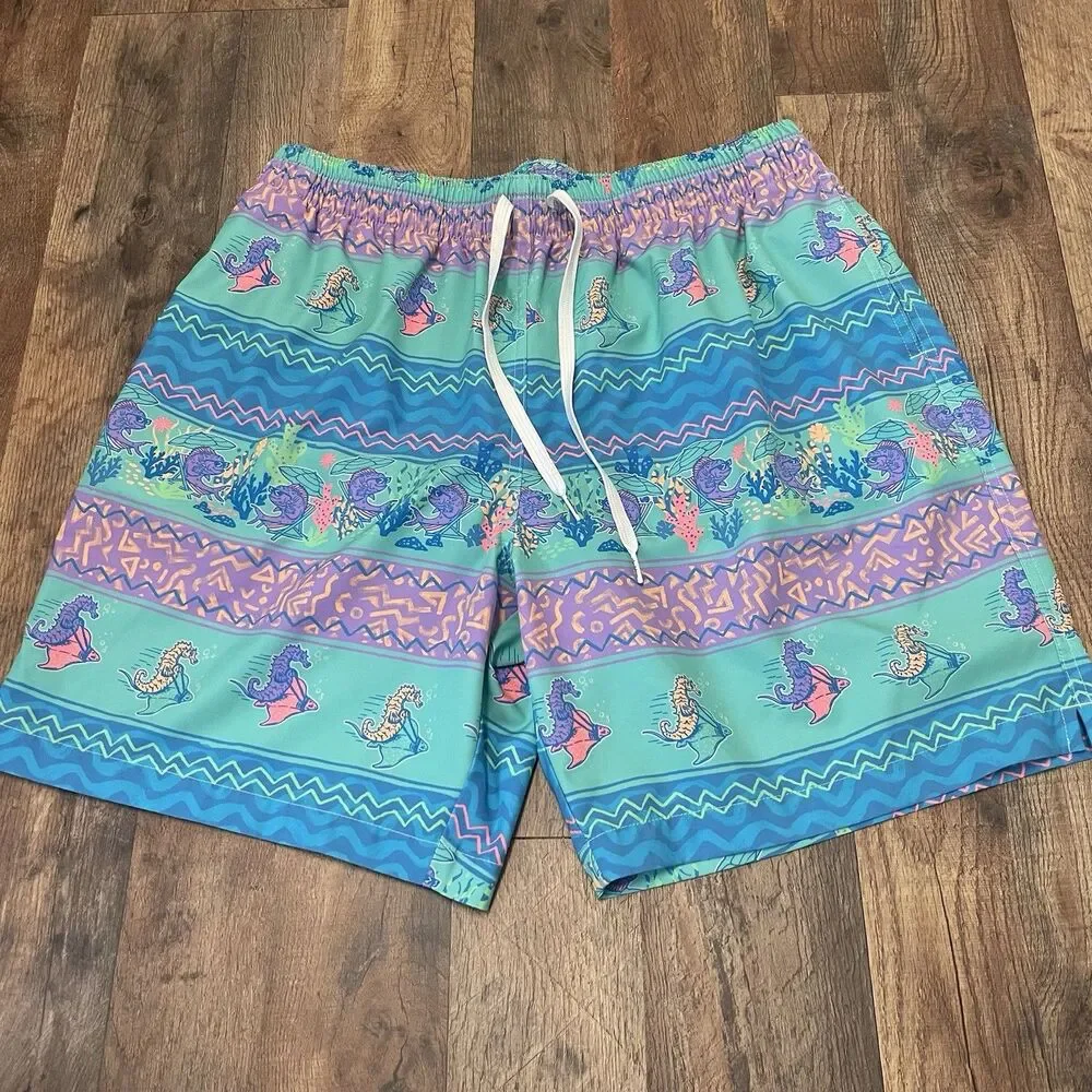 Lot of 3 Chubbies Men’s Swim Trunks Shorts Size XL 5 7 5.5 Inseam Preppy Beach